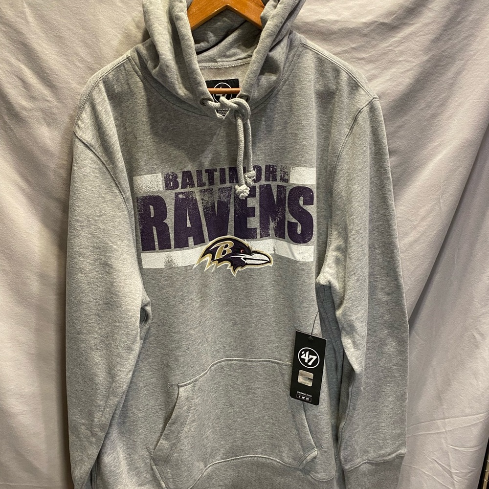 NWT Baltimore Ravens Gray Hoodie
